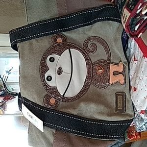 Chala Carryall Zip Tote Monkey